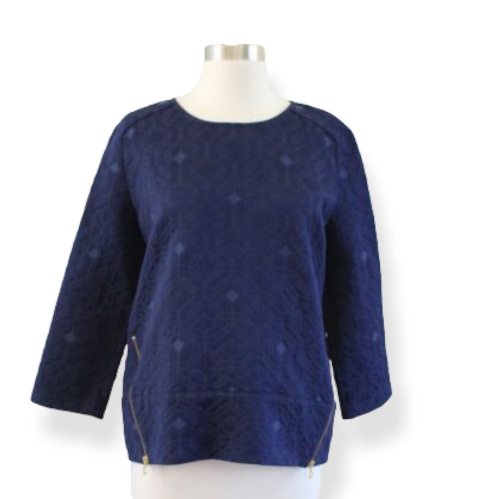 J.Crew Matelasse Side Zip Blouse - Picture 5 of 5